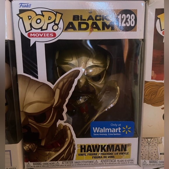 DC Black Adam Hawkman #1238 Walmart Exclusive Funko Pop! - Picture 1 of 1